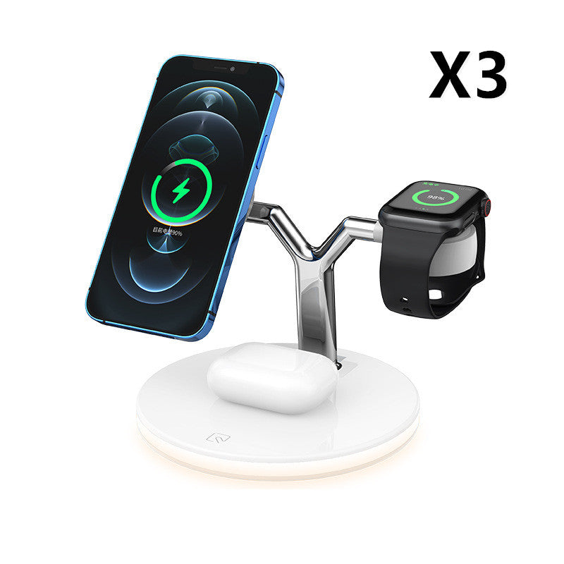 3 In 1 Magsafe Wireless Charging Station-15W Fast Charger for iphone,Apple Watch & Airpods
