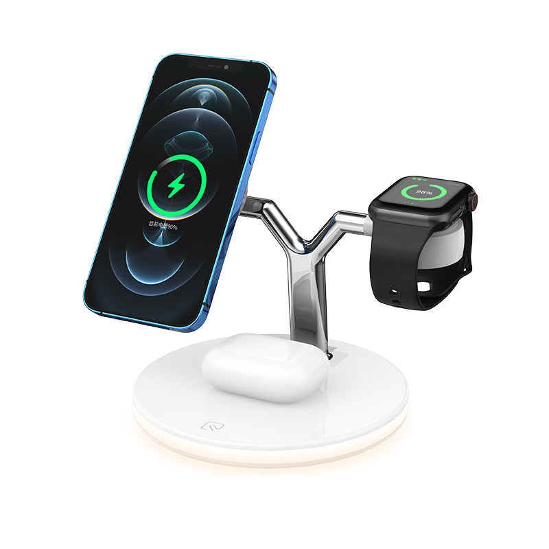 3 In 1 Magsafe Wireless Charging Station-15W Fast Charger for iphone,Apple Watch & Airpods