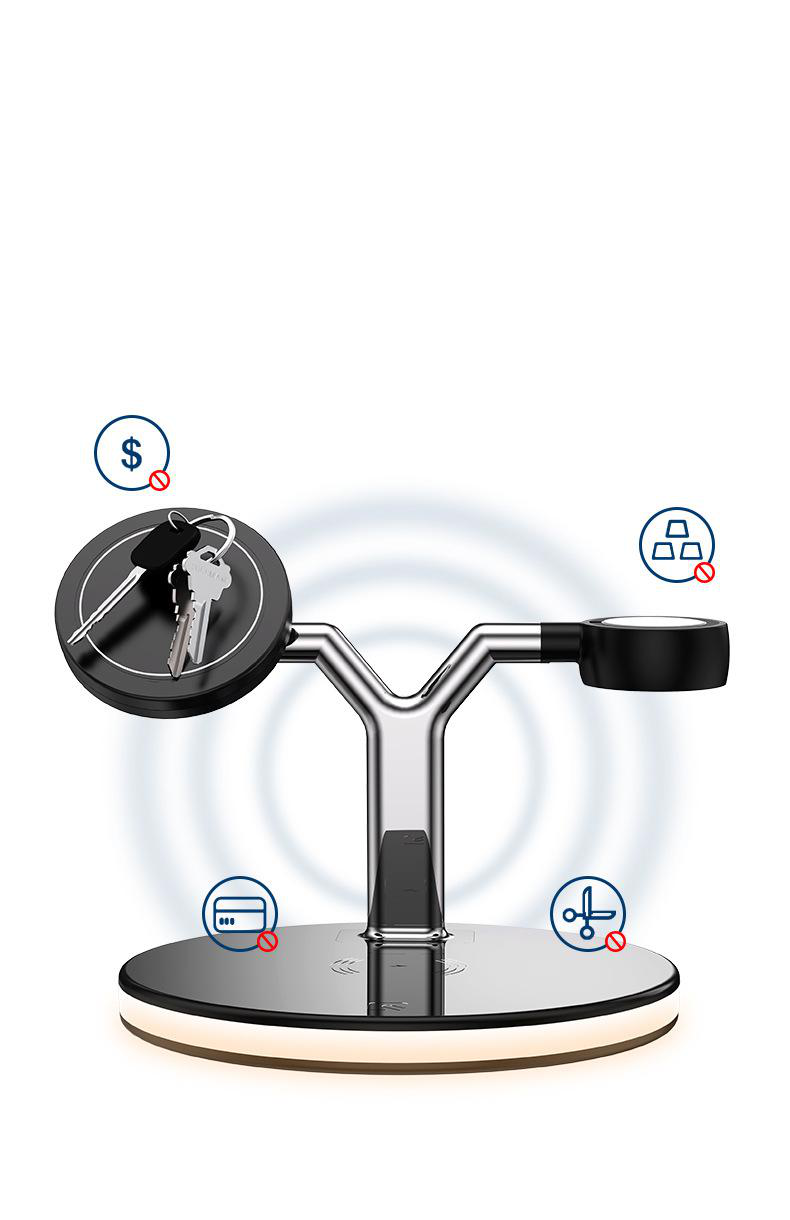3 In 1 Magsafe Wireless Charging Station-15W Fast Charger for iphone,Apple Watch & Airpods