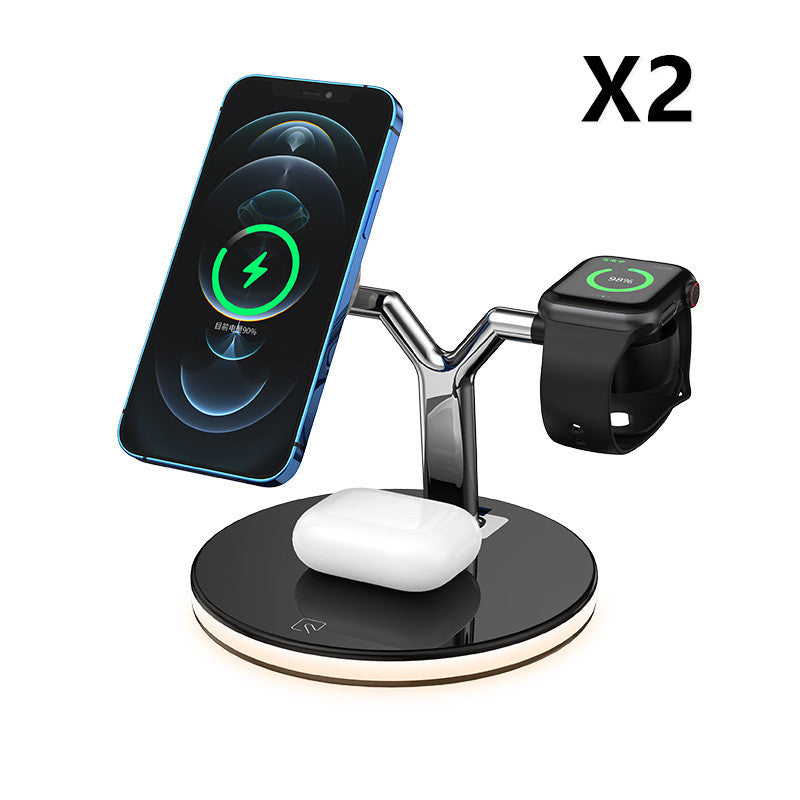 3 In 1 Magsafe Wireless Charging Station-15W Fast Charger for iphone,Apple Watch & Airpods