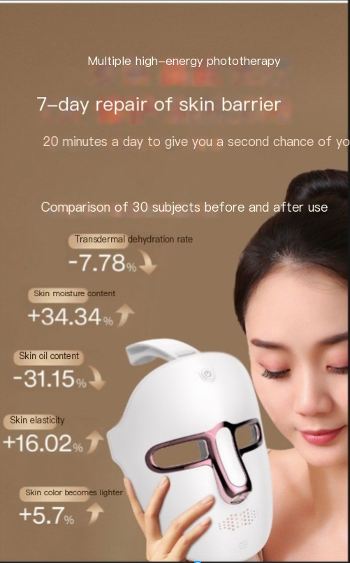 7‑Color LED Light Therapy Facial Mask – Skin Rejuvenation & Anti‑Aging