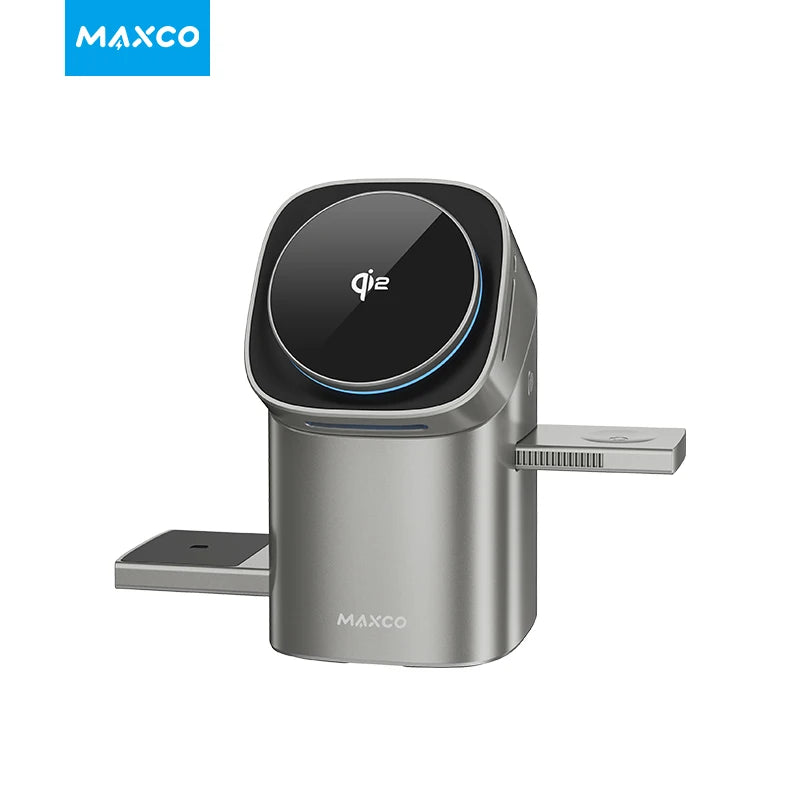 INIU I220 3‑in‑1 Fast Wireless Charger – Phone, Earbuds & Smartwatch Charging Station