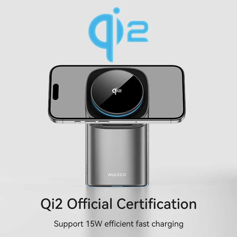 INIU I220 3‑in‑1 Fast Wireless Charger – Phone, Earbuds & Smartwatch Charging Station