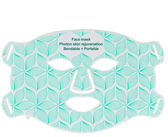 LED Skin Rejuvenation Silicone Facial & Neck Therapy Mask